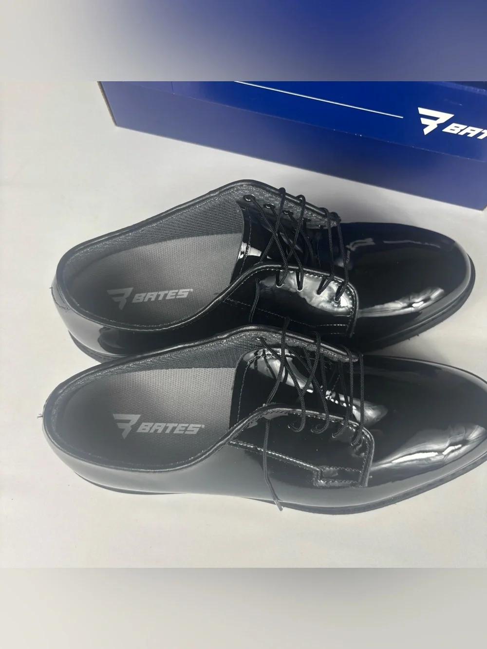 Bates Lites Men’s High Gloss Uniform Oxford Shoes 9D